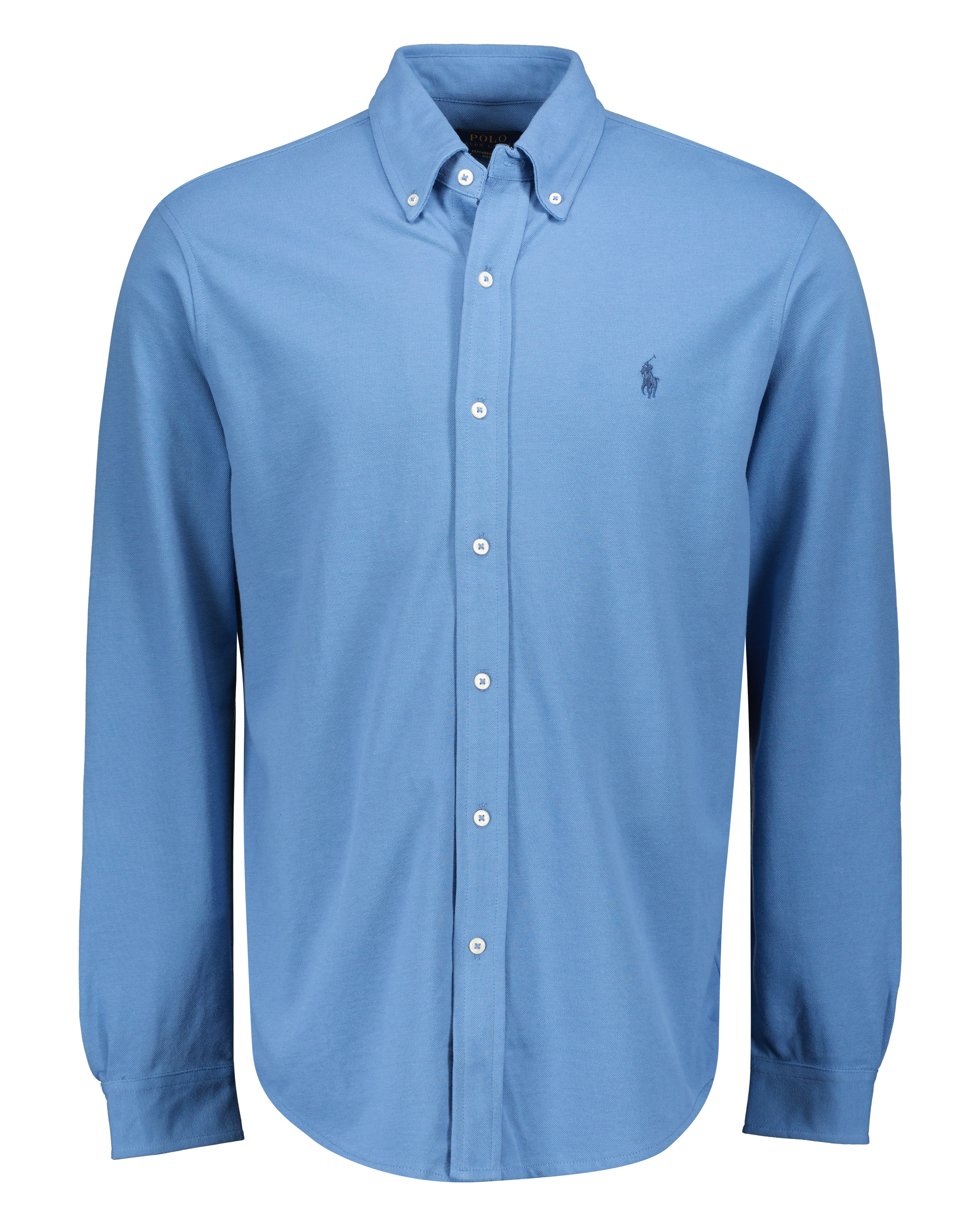 Ralph Lauren - Jersey Overhemd Nimes Blue - XXL - Heren