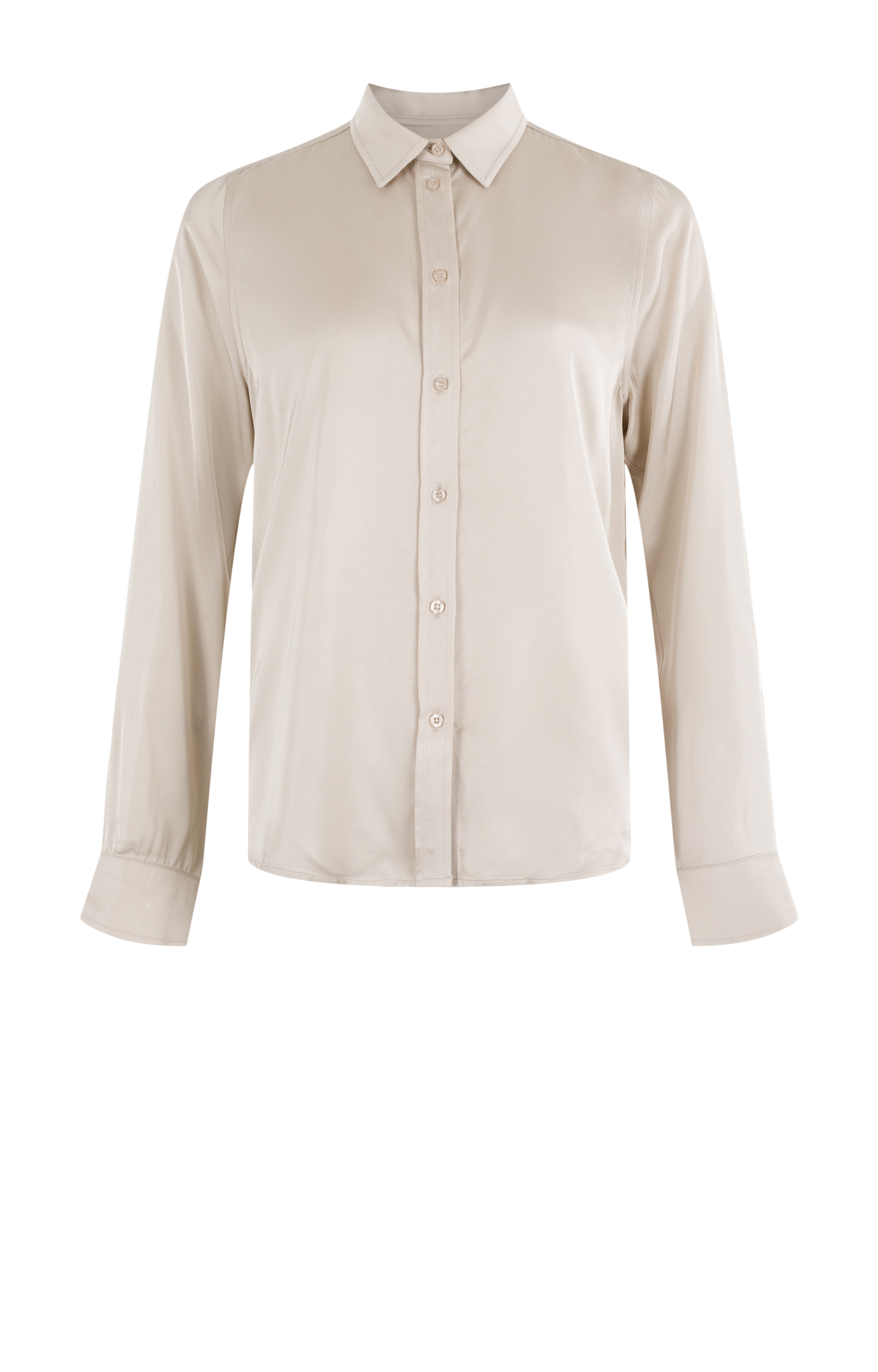 Moscow - LittleButtons Blouse Chalk Solid - XXL - Dames