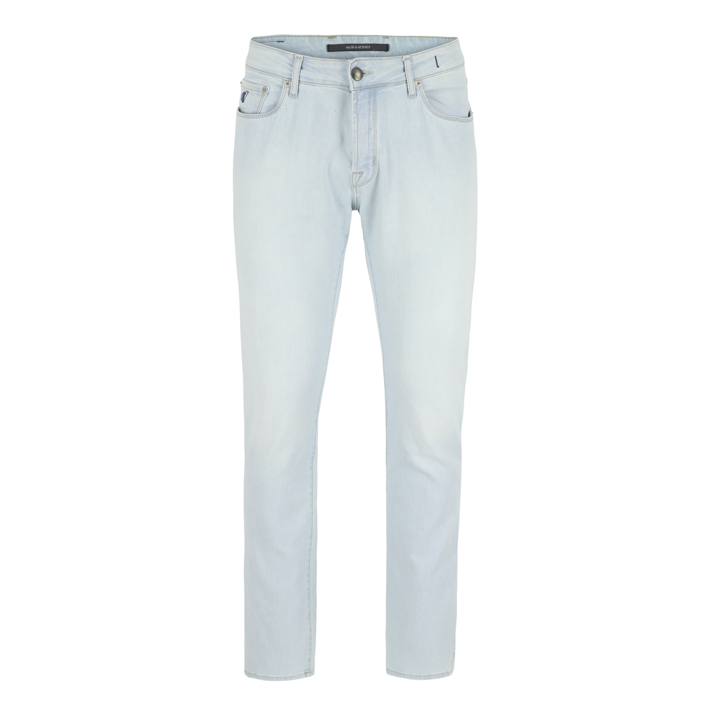 Atelier Noterman - jeans in blauwe denim in used wassing - 32/34 - Heren